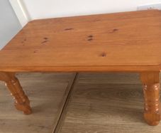 solid pine coffee table