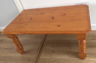 solid pine coffee table