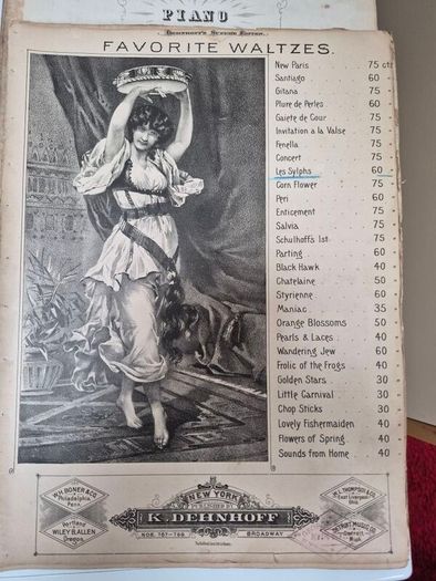 Victorian Music Sheet