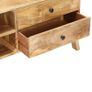 TV Cabinet 97x35x47 cm Solid Mango Wood Image 6