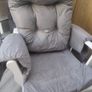 Babylo Brompton rocking chair and stool White / Grey Image 3