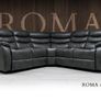 Corner Sofa Roma recliners available in different colors Image 5