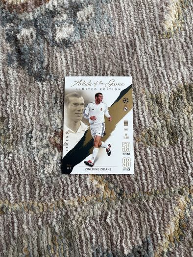 Limited Edition Artists Of The Game ZINEDINE ZIDANE