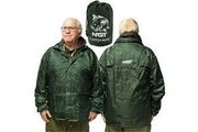 Green Waterproof Jacket with Zip in Hood &amp; Carry Bag - FREE DELIVERY OR PICK UP IN STORE