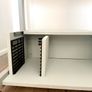 Computer Desk with Keyboard Tray & PC Tower Shelf Grey Image 8