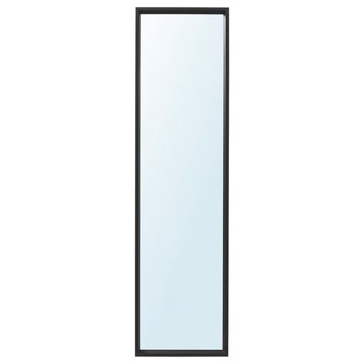 IKEA NISSEDAL Mirror, black, 40x150 cm