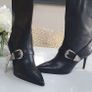 ZARA black leather mid length boots Sz 39 (Fit 6-6.5UK) - Bnwt Rrp 99.95 Image 7