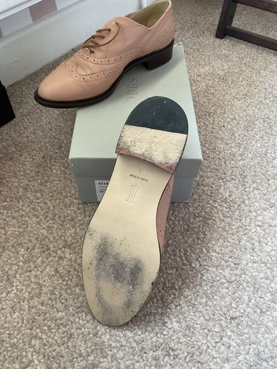 Hobbs leather soled brogues size 40