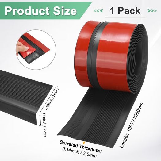 Brand New Stair Edge Self-Adhesive Trim 10 ft - Black
