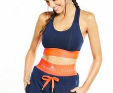Adidas Bra Fitness Top Bnwt Mcd Size Navy Bright Orange