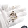 Vintage Large Chunky Smoky Quartz Silver Pendant Image 5