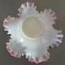 Glass Bowl Pink White Image 4