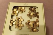 4 x Carolyn Donnelly gold  napkin rings
