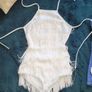pretty little thing white tassel playsuit Image 6
