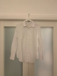 Bershka Mens Plain White Shirt