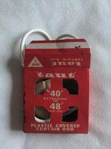 Plastic Covered Curtain Rod