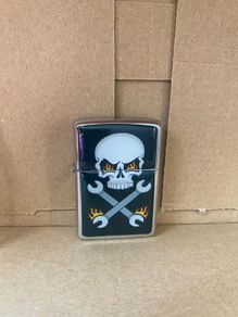 Black Skull zippo style lighter