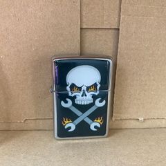 Black Skull zippo style lighter