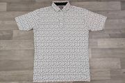 FootJoy FJ Patterned Golf Polo Shirt Mens Large