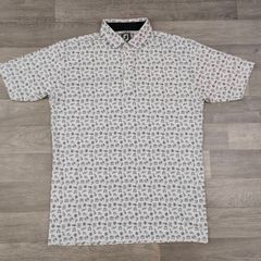 FootJoy FJ Patterned Golf Polo Shirt Mens Large