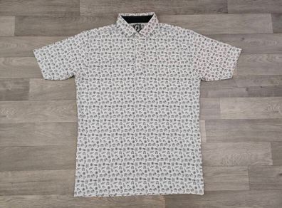 FootJoy FJ Patterned Golf Polo Shirt Mens Large