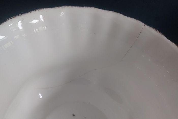 Two Royal Albert "Old Country Roses" Items with Some Damage - A Planter and a "Chelsea" Vase, See Condition Report. Price for Both