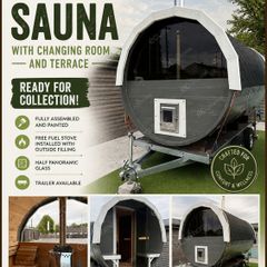 Ecohome.ie 3.5m Sauna with Fuel Stove