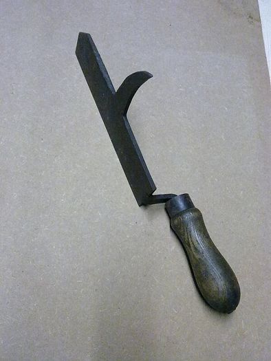 Old slater's tool Slate cutting sax