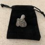 Vintage Dean Griff Pewter Equestrian Saddle Pin 1997 Image 3