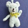 Handmade Crochet Teddy Bear Keychain Keyring Charm Image 5