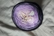 Hobbii Cotton Cake Yarn, gradient 200g NEW black lilac