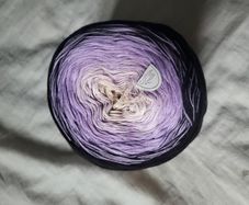 Hobbii Cotton Cake Yarn, gradient 200g NEW black lilac