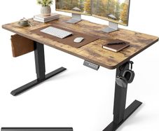 Electric Standing Desk Height Adjustable For Gaming and Computer, 120 x 60cm Sit Stand