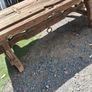 Mexican solid Wood coffee table made from church door Image 8