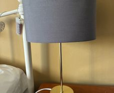 Table lamp grey shade