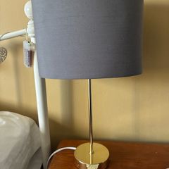 Table lamp grey shade