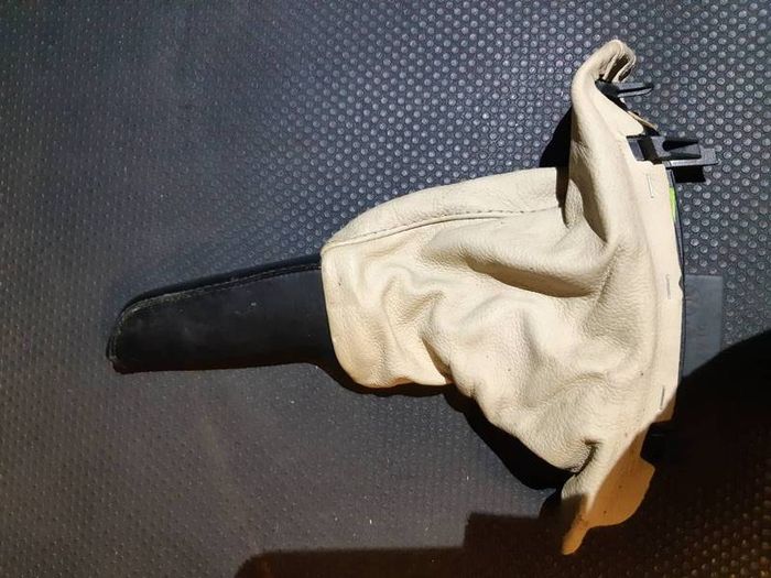 BMW 5 Series E60 E61 LCI Leather Handbreak Handle Lever Cover Beige 9136465