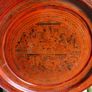 Vintage Wonderful  Hand Painted/Etched Lacquered  Wooden Large Tray - Asian Hand Made L 19" Image 6