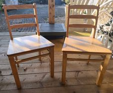 Two beautiful solid wood Dining Chairs