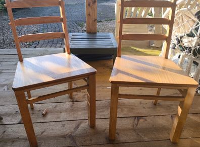 Two beautiful solid wood Dining Chairs