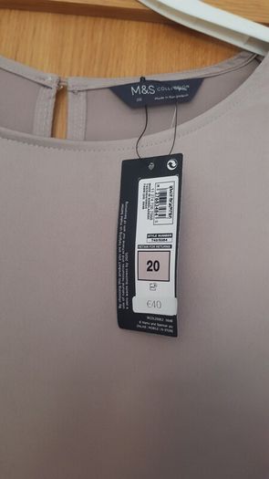 M&S Dark Gold Blouse Size 20