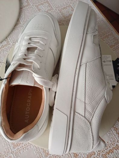 Genuine leather men's trainers