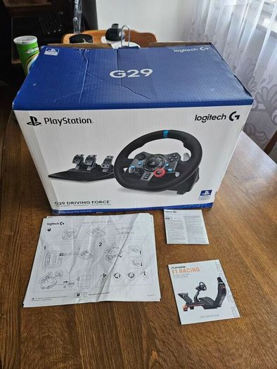 Logitech G29 Racing Wheel - Compatible with PS3, PS4, PS5, and PC.
