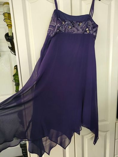 Debut Debenhams Purple Occasion Formal Party dress size 16 Postage included