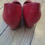 Red Shoes. Mid Heel Image 3