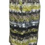 M&S Yellow Multi Geometric Print Linen Blend  Pencil Skirt Pockets Lined  Uk 14 Image 4
