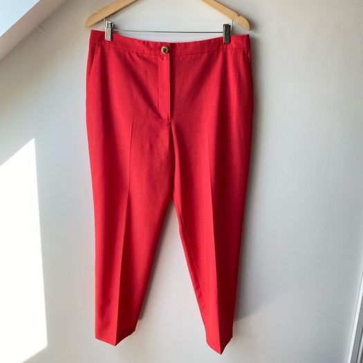 Ted Baker Coral Pink Tailored Crop Trousers
