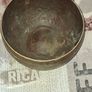 Old Ritual Cleansing or Offering Bowl Hand Engraved Brass Bowl, Starburst on the Base, Postage Available or Collection Image 3