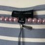 top Bnwt long sleeve striped top with chiffon detail Image 3