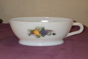 French Milk Glass sauce boat